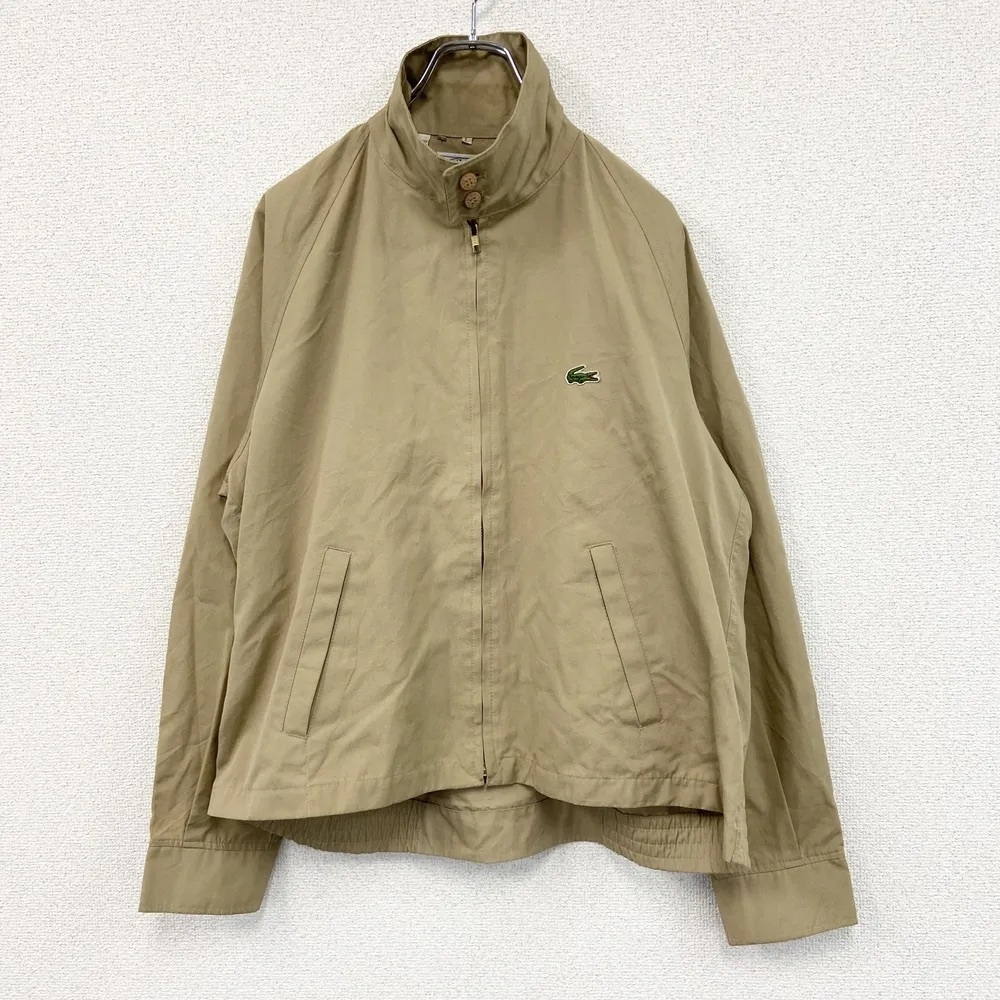 Vintage Lacoste 1980s Men's Beige Lightweight Jacket